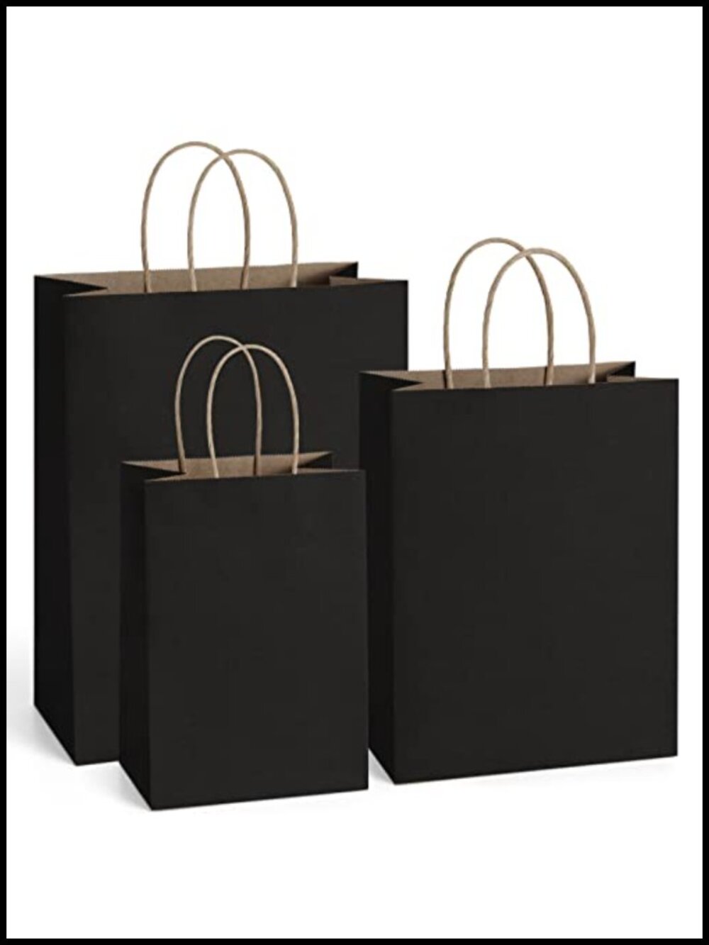 75 Pcs Paper Gift Bags with Handles Bulk Kraft Multicolor